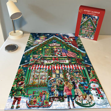 Pieci di puzzle del negozio di Natale 1000 pezzi